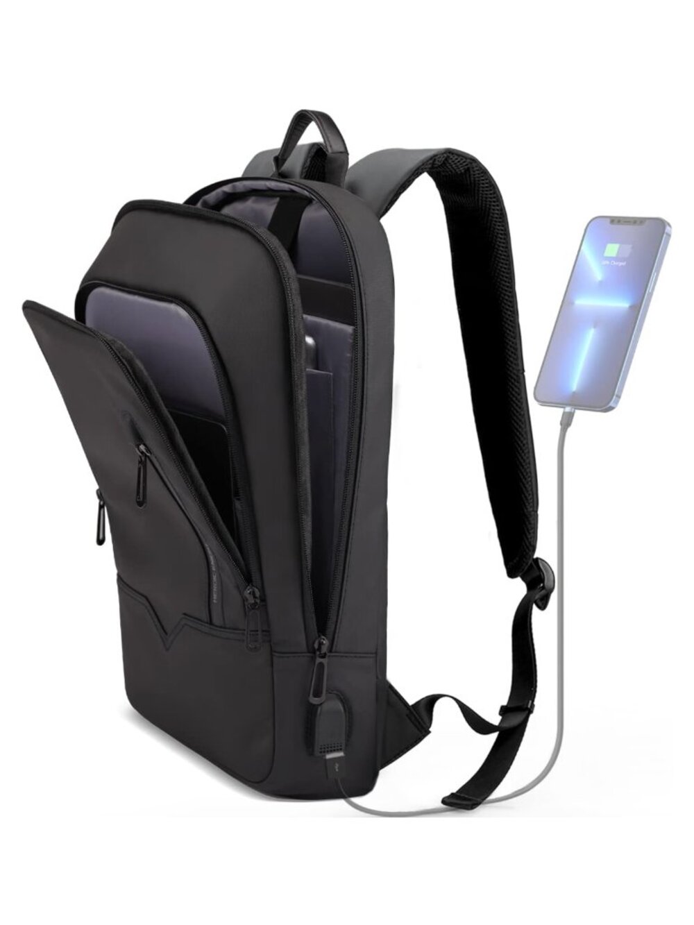Waterproof Oxford Laptop Backpack USB Charging Fits 156 Inch Travel Business